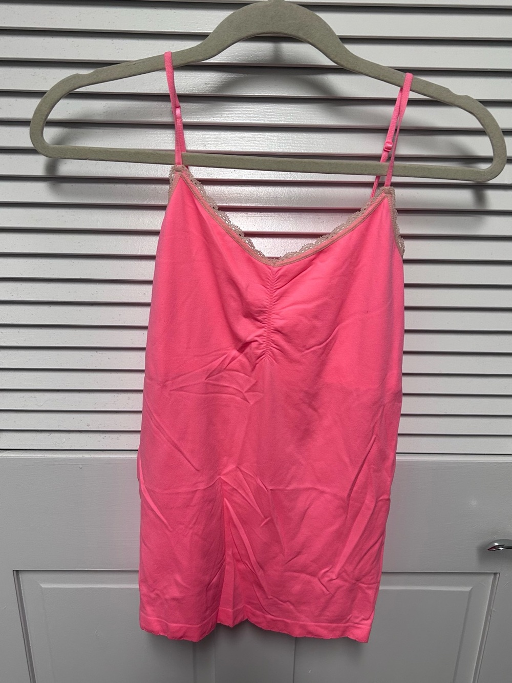 Victoria's Secret Hot Pink Lace-Trim Slip